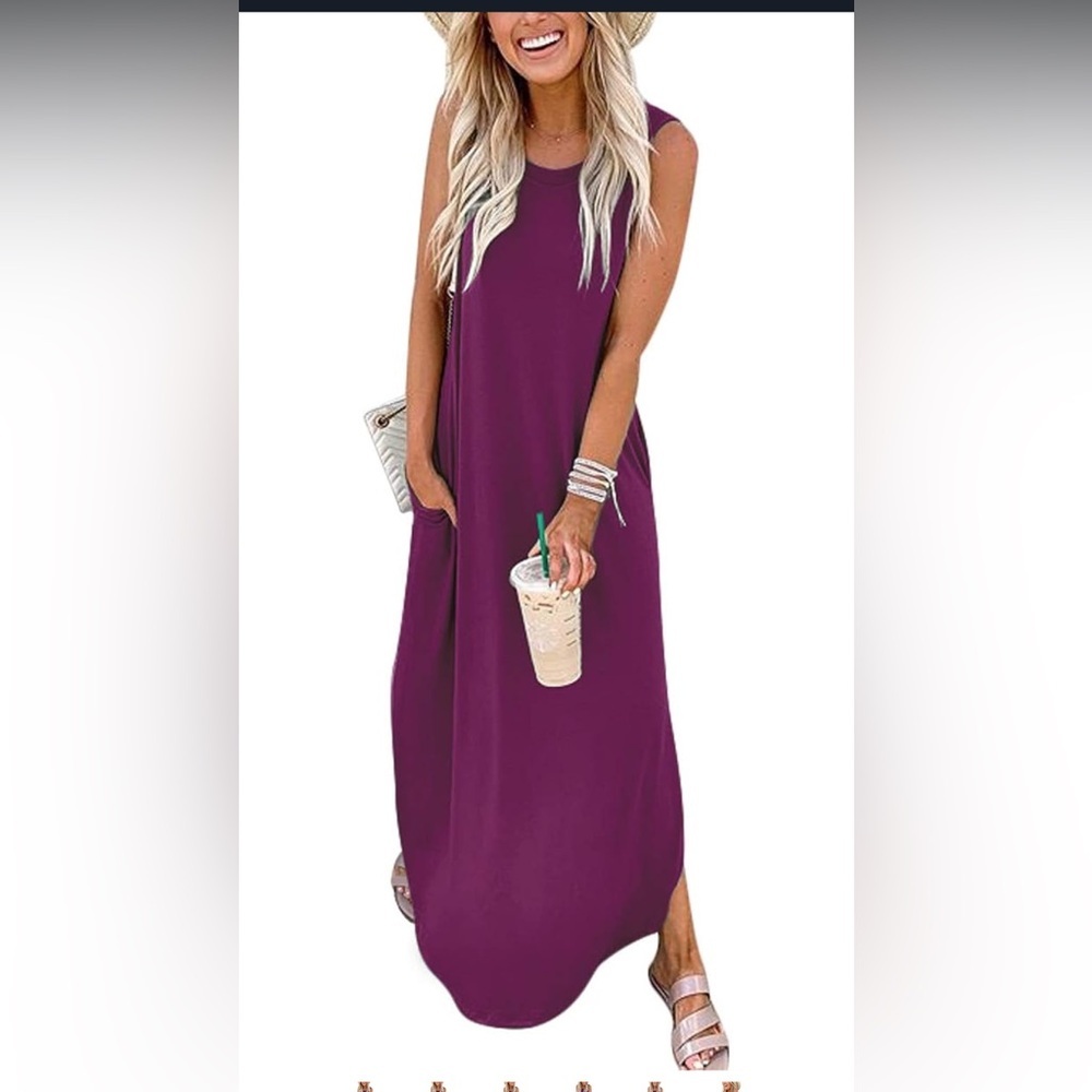 Elegant Fuchsia Maxi Dress